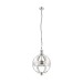Picture of Endon Vienna One Light Ceiling Pendant In Bright Nickel With Clear Glass Dia: 305mm 