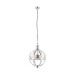 Picture of Endon Vienna One Light Ceiling Pendant In Bright Nickel With Clear Glass Dia: 305mm 