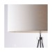 Picture of Endon Tri Ivory One Light Floor Lamp In Chrome Plate With Linen Mix Shade 