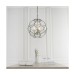Picture of Endon Miele Three Light Ceiling Pendant In Antique Brass And Clear Glass 