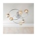 Picture of Endon Aerith Six Light Semi Flush Ceiling In Chrome Plate And Smokey Mirror Glass Shades 