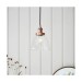 Picture of Endon Hansen 1 Light Ceiling Pendant In Aged Copper And Clear Glass 