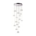 Picture of Endon Prisma 16 Light Ceiling Cluster Pendant In Chrome And Crystal 