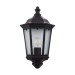 Picture of Saxby Burford 1 Light Outside Wall In Matt Black With Clear Glass 