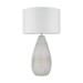 Picture of Endon Livia Table Lamp In Silver Glass And Vintage White 
