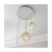 Picture of Endon Talia 5 Light Ceiling Pendant In Chrome Plate And Clear Crystal Glass 