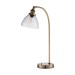 Picture of Endon Hansen Task Table Lamp In Antique Brass Plate And Clear Glass 