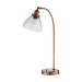 Picture of Endon Hansen Task Table Lamp In Aged Copper And Clear Glass 