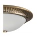 Picture of Endon Flush Light In Antique Brass With Opal Glass 