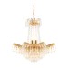 Picture of Endon Adagio 9 Light Gold Finish & Glass Chandelier 
