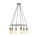 Picture of Endon 99914 Hal 6lt Pendant - A. Brass 