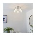 Picture of Endon Alda Clear Glass and Chrome Semi Flush Ceiling Light 
