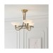 Picture of Endon 3 Light Glass & Antique Brass Ceiling 