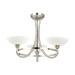 Picture of Endon 3 Light Glass & Satin Chrome Ceiling 