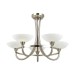 Picture of Endon 5 Light Glass & Satin Chrome Ceiling 