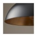 Picture of Endon 1 Light Gold Leaf Inner Black Ceiling Pendant 