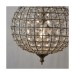 Picture of Endon Tanaro Antique Brass and Clear Glass Ceiling Pendnat Light 