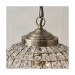 Picture of Endon Tanaro Antique Brass and Clear Glass Ceiling Pendnat Light 