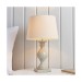 Picture of Endon Marsham Taupe Wooden Table Lamp with Ivory Shade 