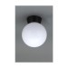 Picture of Forum York Opal Globe Porch Lantern with Black Base 1 x 42W E27 Max 