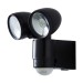 Picture of Forum Black Zinc Sirocco Outdoor LED Twinspot Floodlight & PIR, 2 x 3W, IP44 
