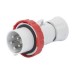 Picture of Gewiss IEC 309 HP High Performance Plug 3P+N+E 6h IP66/IP67/IP68/IP69 Screw Wiring 32A 400V 50/60Hz Red Halogen Free Plastic 