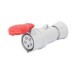 Picture of Gewiss IEC 309 HP High Performance Connector 3P+E 6h IP44 Screw Wiring 16A 400V 50/60Hz Red Halogen Free Plastic 