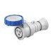 Picture of Gewiss IEC 309 HP High Performance Connector 2P+E 6h IP66/IP67/IP68/IP69 Screw Wiring 32A 230V 50/60Hz Blue Halogen Free Plastic 