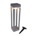 Picture of Lutec Table Cube IP44 Integrated LED Portable Solar Light Silver 100lm 3000K 