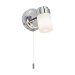 Picture of Knightsbridge Single G9 Wall Spotlight IP44 Chrome c/w Cylinder Frosted Glass 