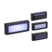 Picture of Knightsbridge 5W Surface LED Bricklight Blue LED Black c/w Grill, Louvre, Shade Cover 