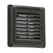 Picture of Knightsbridge 100mm Grille Wall Outlet Black c/w Fly Screen 