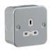 Picture of Knightsbridge Socket 1 Gang Unswitched c/w 20mm Cable Gland Entry 13A Metalclad 