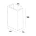 Picture of Knightsbridge G9 Plaster-In Cuboid Up/Down Wall Light 110x180mm 