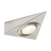 Picture of Knightsbridge 2W LED Triangular Under Cabinet Light CCT 3/4/5K IP20 Brushed Chrome 
