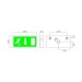Picture of NVC Lexington 3W LED Emergency Exit Box ICEL Approved 