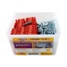 Picture of 42x35mm Woodscrews & Red Wallplugs Pack=200 