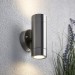 Picture of Saxby Palin GU10 Up/Down Wall Light IP44 Stainless Steel 