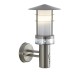 Picture of Saxby Pagoda E27 Wall Lantern IP44 PIR Sensor Brushed Stainless Steel/Frosted PC 