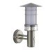 Picture of Saxby Pagoda E27 Wall Lantern IP44 PIR Sensor Brushed Stainless Steel/Frosted PC 