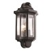 Picture of Saxby Traditional E27 Half Wall Lantern IP44 Black 