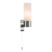 Picture of Saxby Pure E14 Bathroom Wall Light IP44 Chrome/Opal Glass 80x210x85mm 