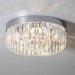Picture of Saxby Crystal G9 5 Light Flush Ceiling Light IP44 Chrome/Clear Glass Dimmable 