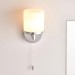 Picture of Saxby Lipco G9 Bathroom Wall Light IP44 Chrome/Opal Glass Dimmable 