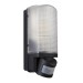 Picture of Saxby Motion E27 LED Brick Bulkhead IP44 PIR Sensor Black/Frosted 
