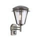 Picture of Saxby Inova E27 Wall Lantern IP44 PIR Sensor Stainless Steel/Clear 