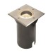 Picture of Saxby Pillar GU10 Square Groundlight IP65 Stainless Steel/Clear 102mm Cut-Out 