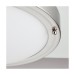 Picture of Saxby Portico 300mm LED Flush Ceiling Light 4000K IP44 Satin Nickel/Frosted Glass 