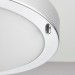 Picture of Saxby Portico 300mm E27 Flush Ceiling Light IP44 Chrome/Frosted Glass 