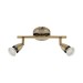 Picture of Saxby Amalfi 2 Light GU10 Bar Spotlight Antique Brass w/o Lamp 